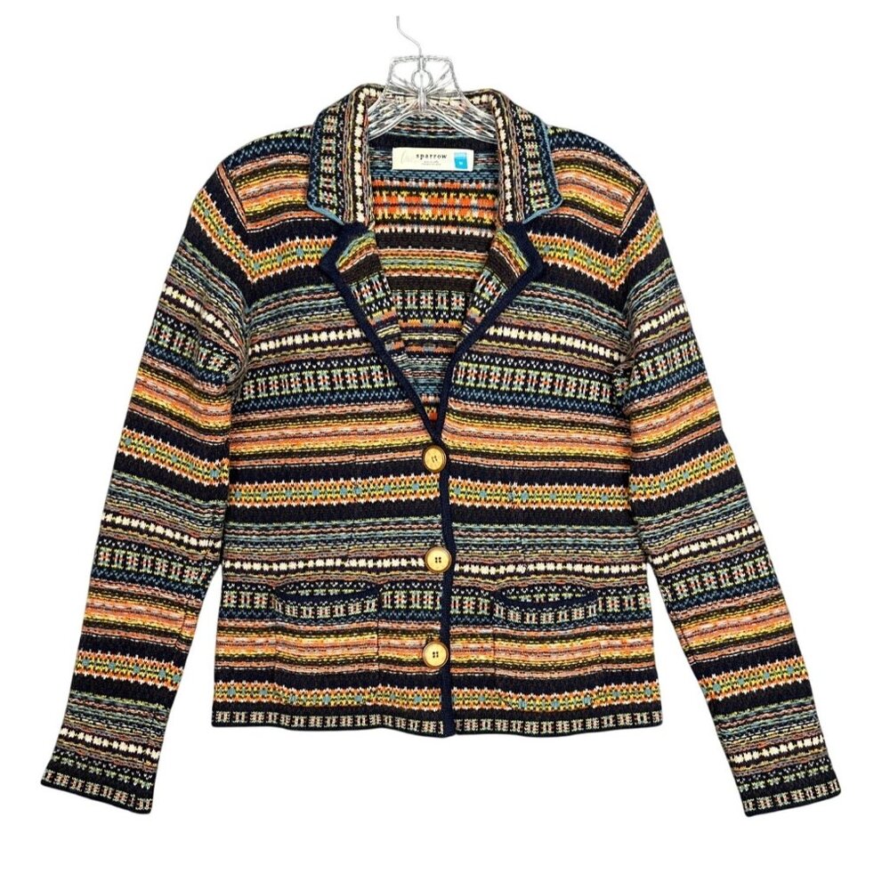 Anthropologie Multicolor Striped Cardigan